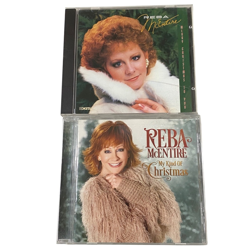 Reba McEntire Christmas CD Lot Merry Christmas To You My Kind Of Christmas 2 pc